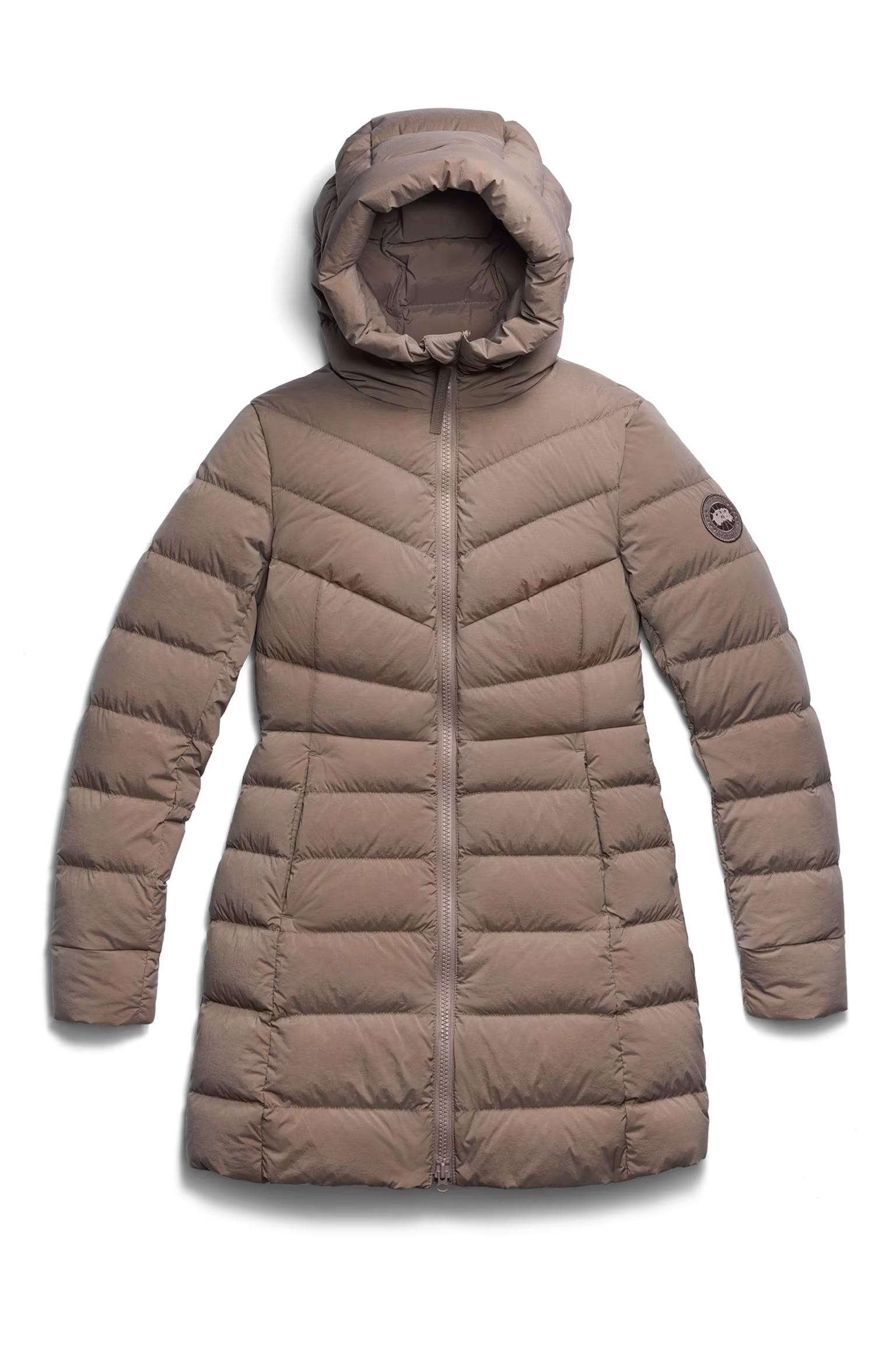 Tone-on-tone Light disc Coat